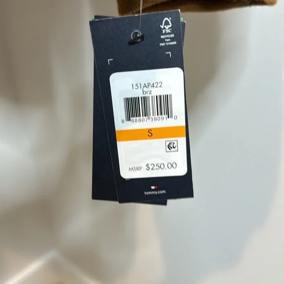 Tommy Hilfiger Quilted Brown Puffer Jacket - Picture 2 of 5